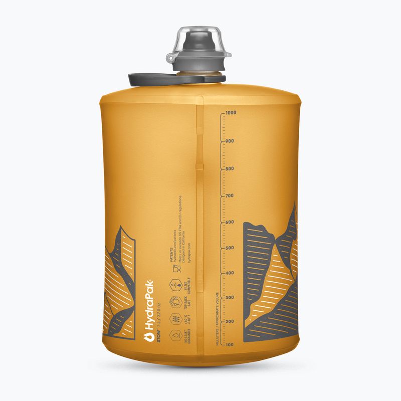 Туристическа бутилка HydraPak Stow 1000 ml golden yellow 2