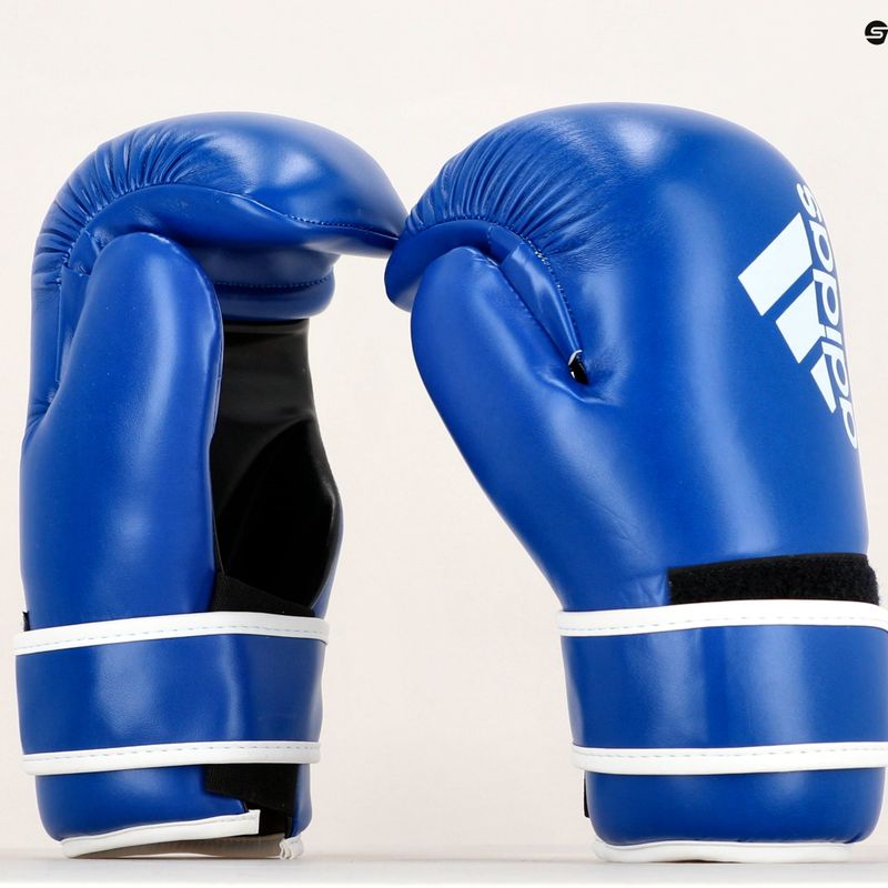 adidas Point Fight боксови ръкавици Adikbpf100 синьо и бяло ADIKBPF100 9