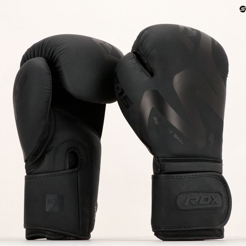 RDX T15 боксови ръкавици черни BGR-F15MB-10OZ 17