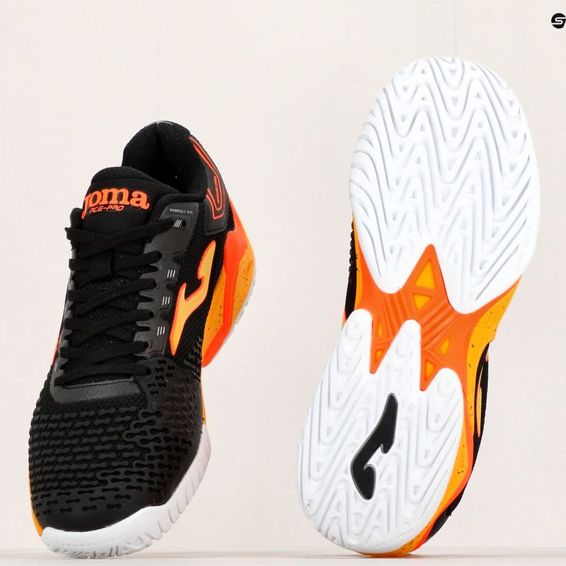 Joma T.Ace 2301 мъжки обувки за тенис в черно и оранжево TACES2301T 17