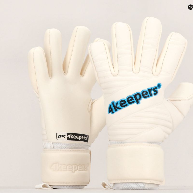 Детски вратарски ръкавици 4Keepers Retro IV NC бял 4KRIVNCJR 10