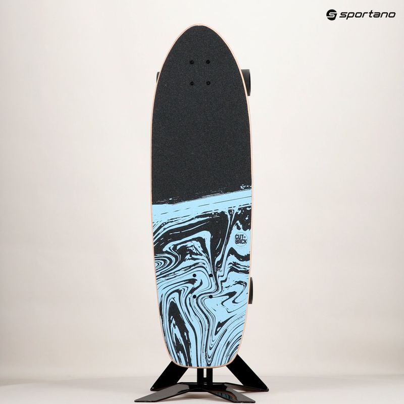 Surfskate Cutback Splash 34" бяло-син скейтборд CUT-SUR-SPL 14