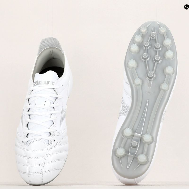 Mizuno Morelia Neo III Pro AG футболни обувки бели P1GA238404 11