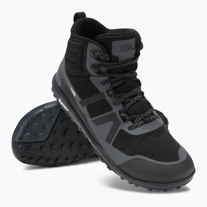 Мъжки обувки barefoot Xero Shoes Scrambler Mid II WP black/asphalt 8