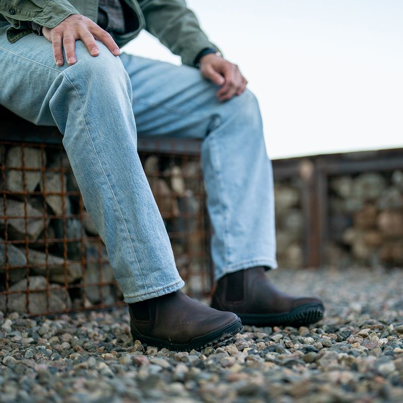 Мъжки обувки barefoot Xero Shoes Ridgeway Chelsea dark brown 10