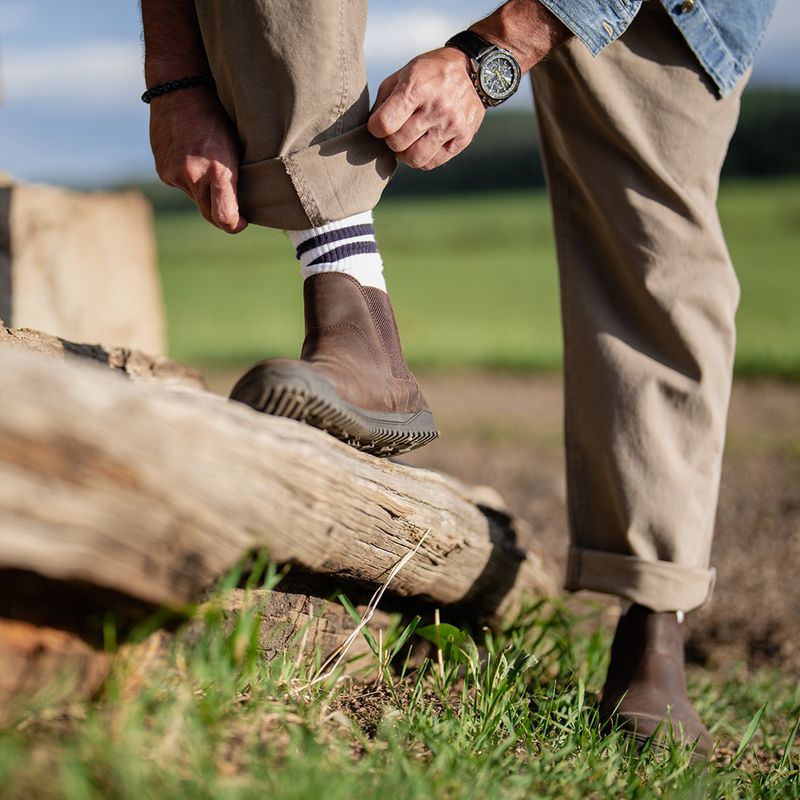 Мъжки обувки barefoot Xero Shoes Ridgeway Chelsea dark brown 11