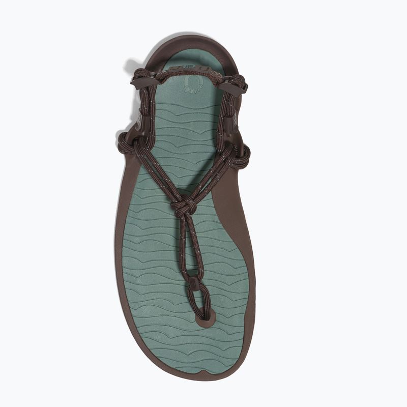 Мъжки боси сандали Xero Shoes Aqua Cloud java/brown/dark/forest 5