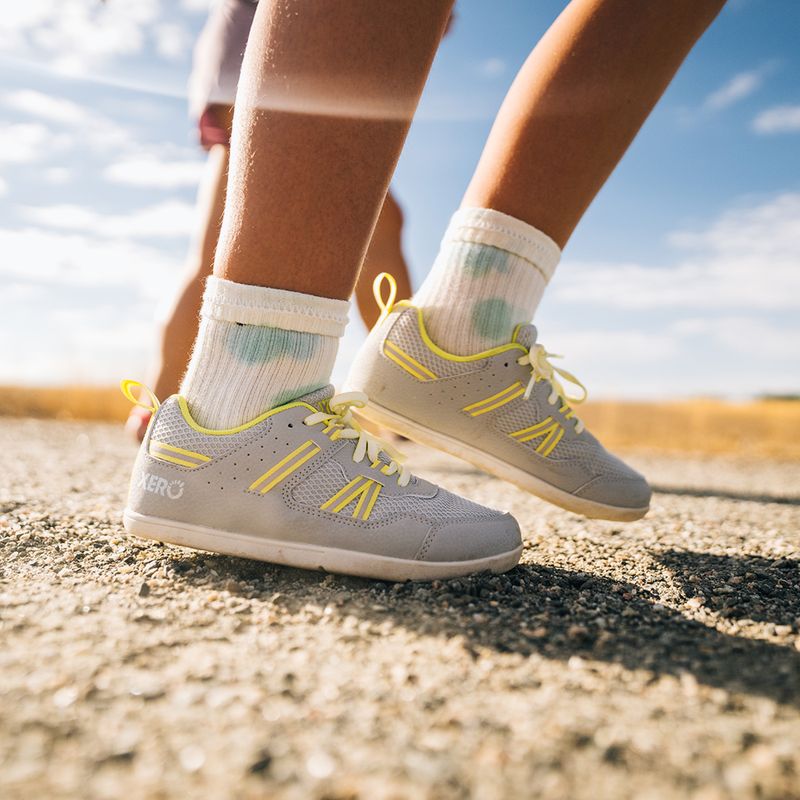 Детски обувки barefoot Xero Shoes Prio lunar rock/sunny lime 7