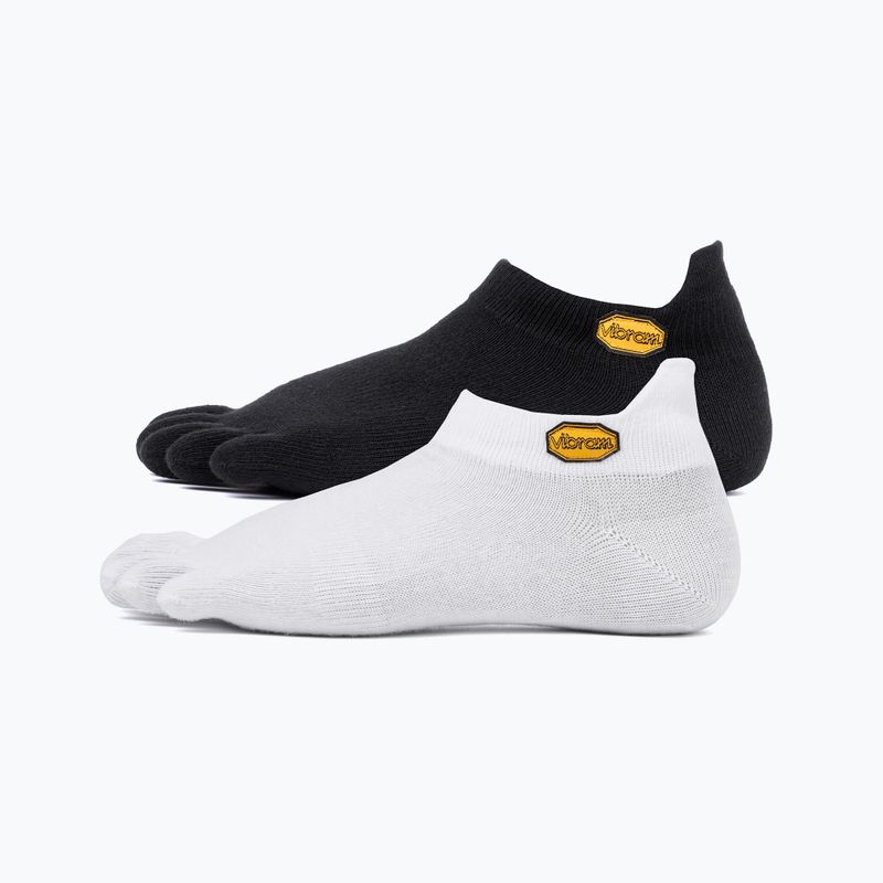 Vibram Fivefingers Athletic No-Show чорапи 2 чифта черни и бели S15N12PS 7