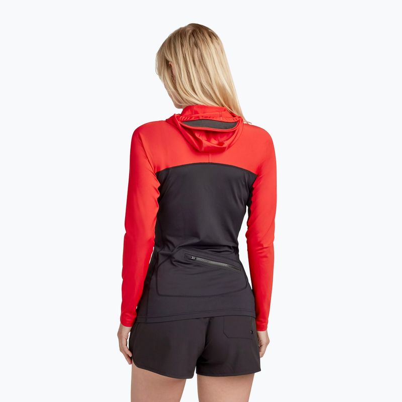 Дамска плувна блуза Dakine Hd Snug Fit Rashguard Hoodie black and red DKA333W0002 2