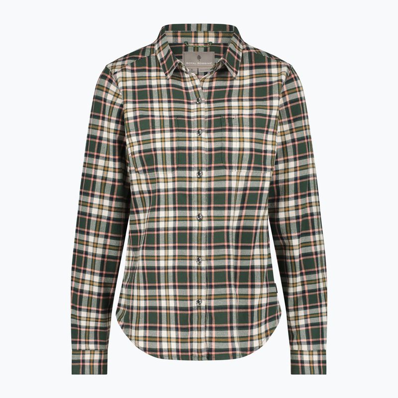 Дамска риза Royal Robbins Lieback Organic Cotton Flannel jungle green tomales pld