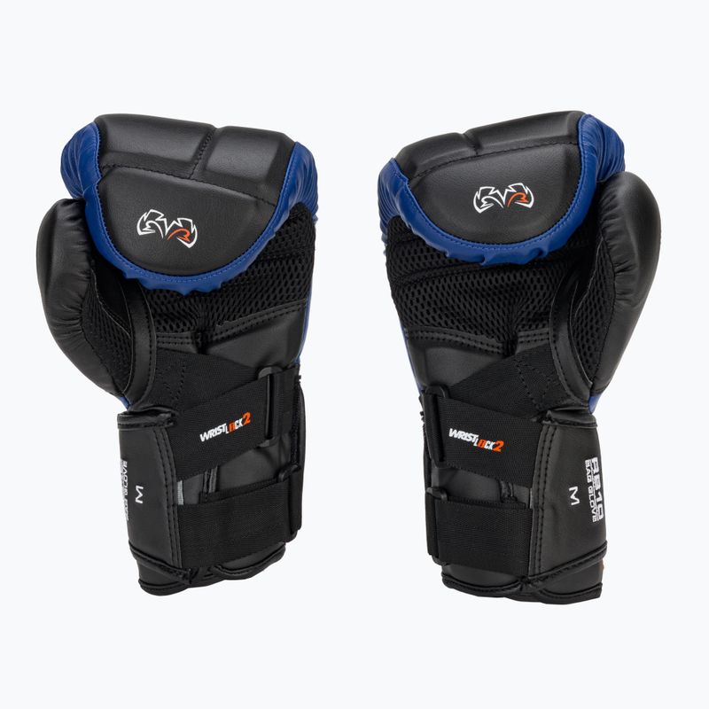 Боксови ръкавици Rival RB10 Intelli-Shock Bag черни/сини 3