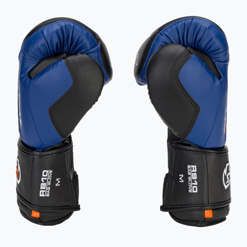 Боксови ръкавици Rival RB10 Intelli-Shock Bag черни/сини 4