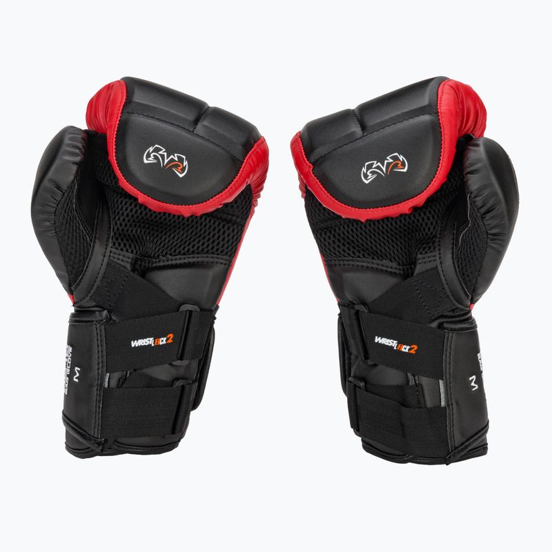 Боксови ръкавици Rival RB10 Intelli-Shock Bag черни/червени 3