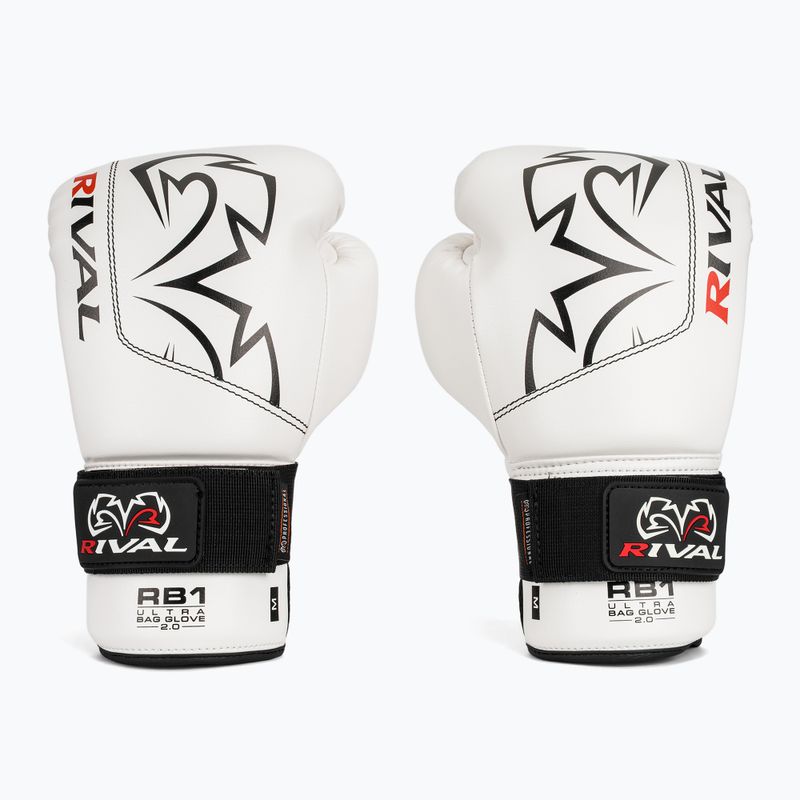 Боксови ръкавици Rival RB1 Ultra Bag 2.0 white 2
