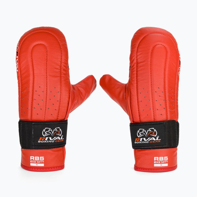 Rival RB5 Bag Mitts червени боксови ръкавици 2