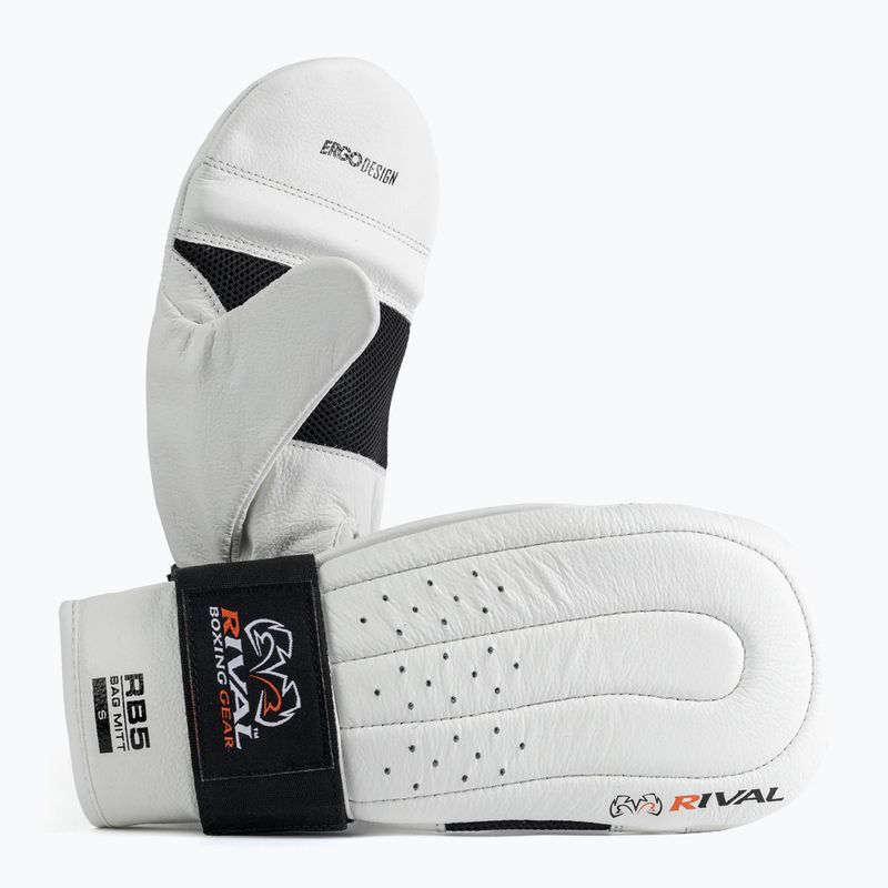 Боксови ръкавици Rival RB5 Bag Mitts white/black 2