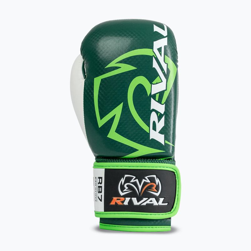 Боксови ръкавици Rival RB7 Fitness Plus Bag green/white 3