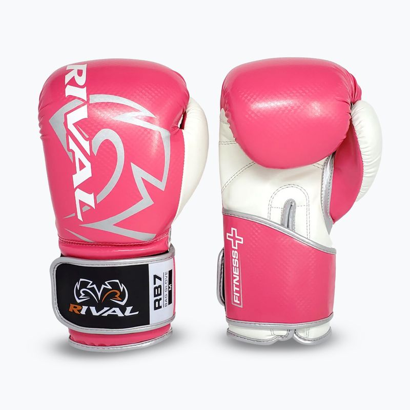 Rival RB7 Fitness Plus Bag розови/бели боксови ръкавици