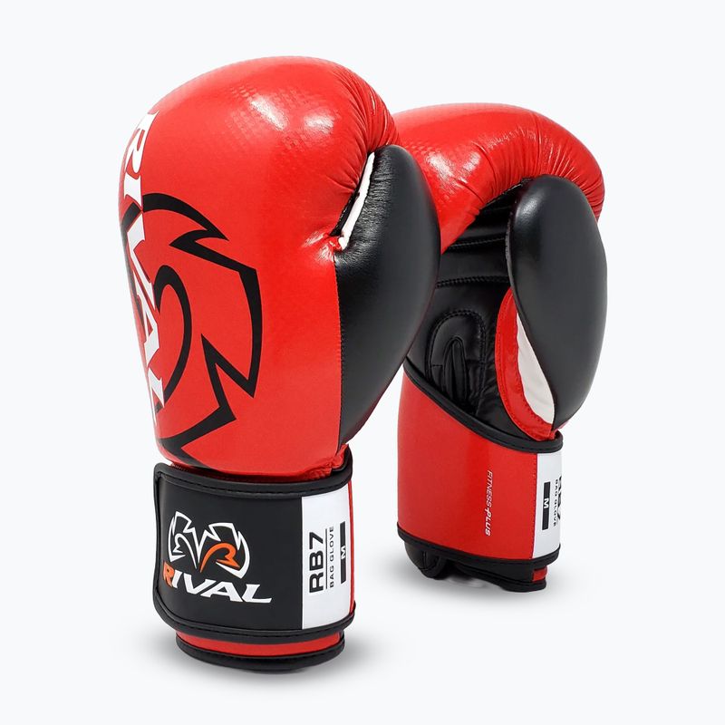 Rival RB7 Fitness Plus Bag червени/черни боксови ръкавици 2