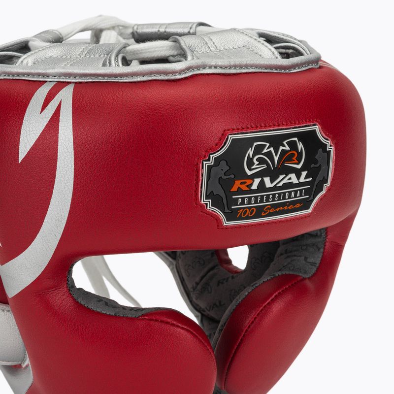 Боксьорска каска Rival RHG100 Professional Headgear red/silver 4