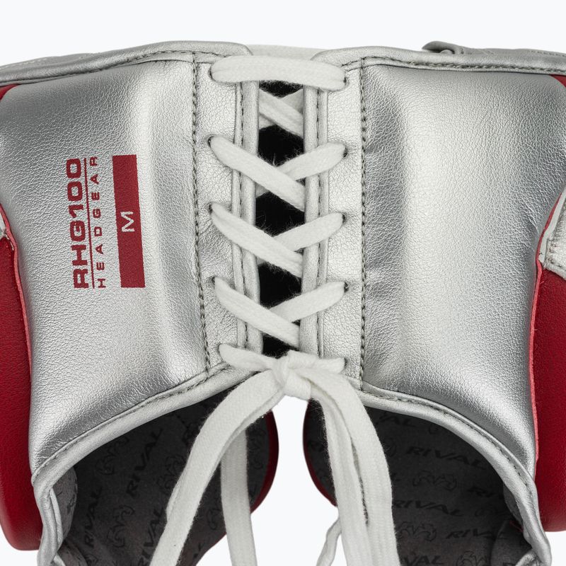 Боксьорска каска Rival RHG100 Professional Headgear red/silver 5