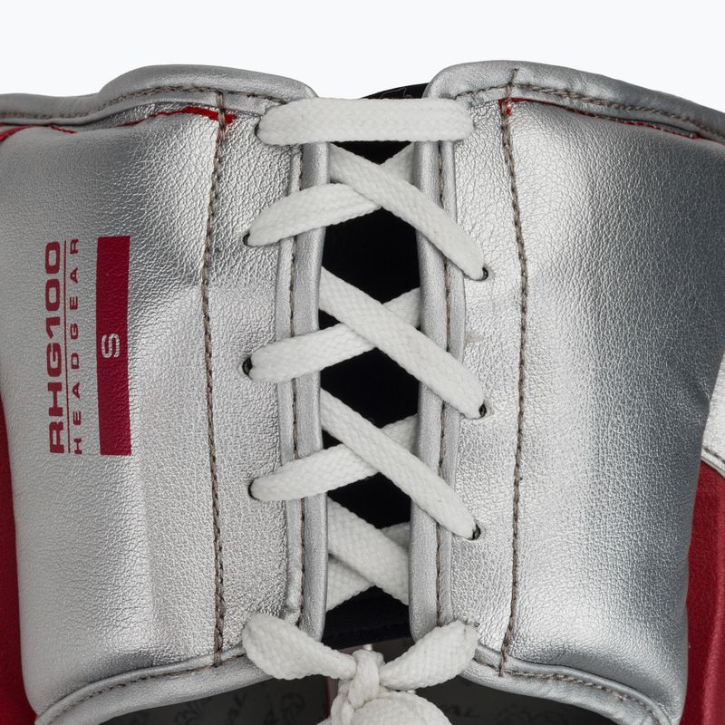 Боксьорска каска Rival RHG100 Professional Headgear red/silver/grey 5