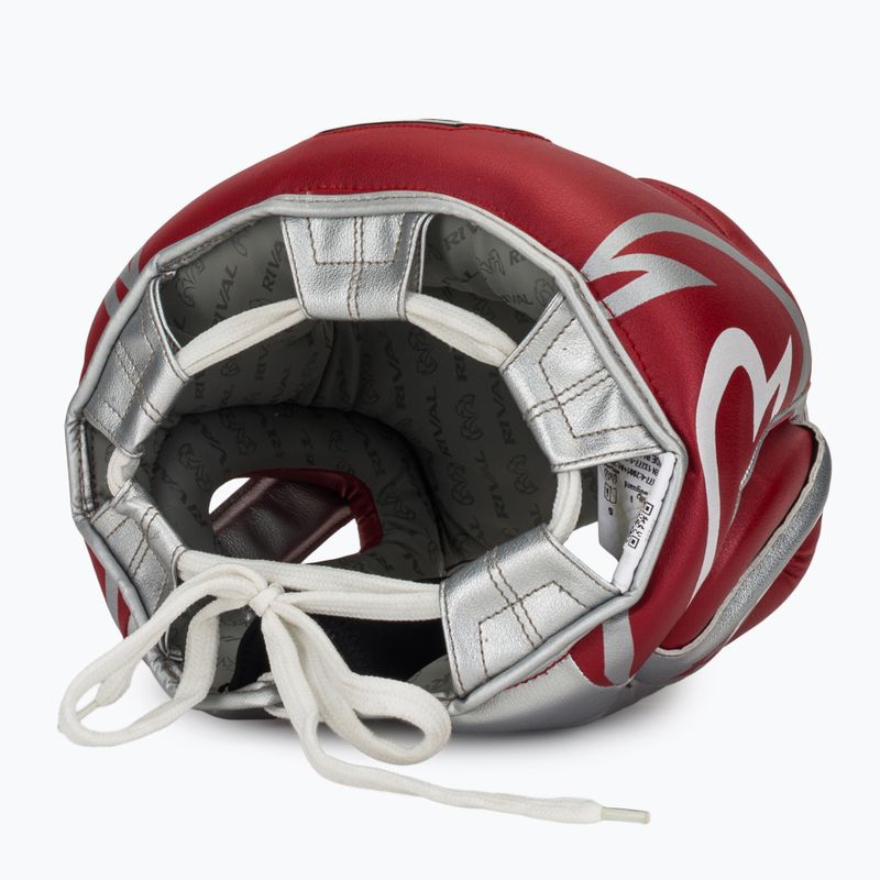 Боксьорска каска Rival RHG100 Professional Headgear red/silver/grey 6