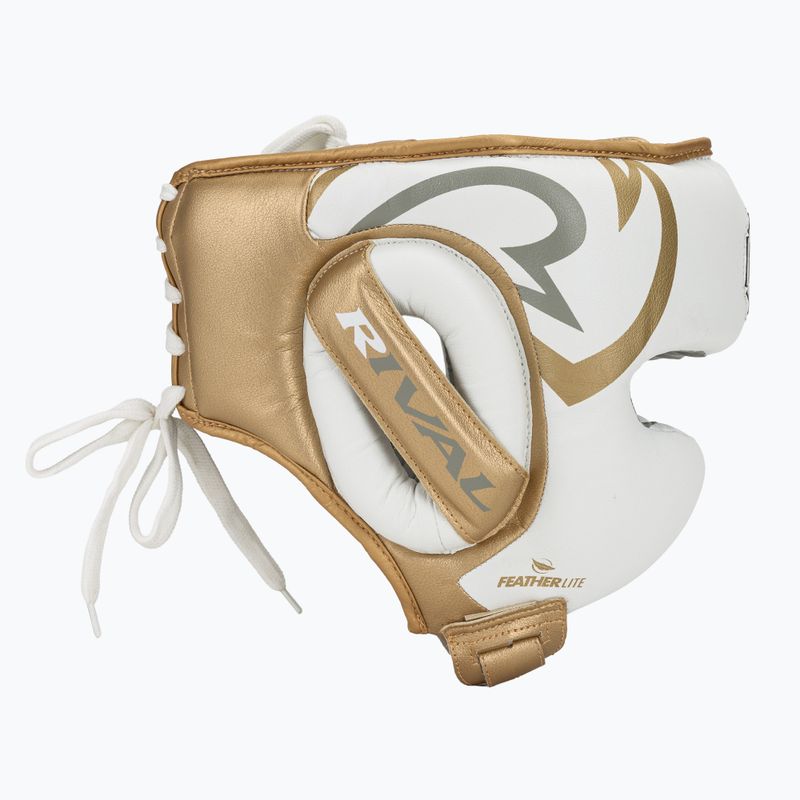 Боксьорска каска Rival RHG100 Professional Headgear white/gold 2