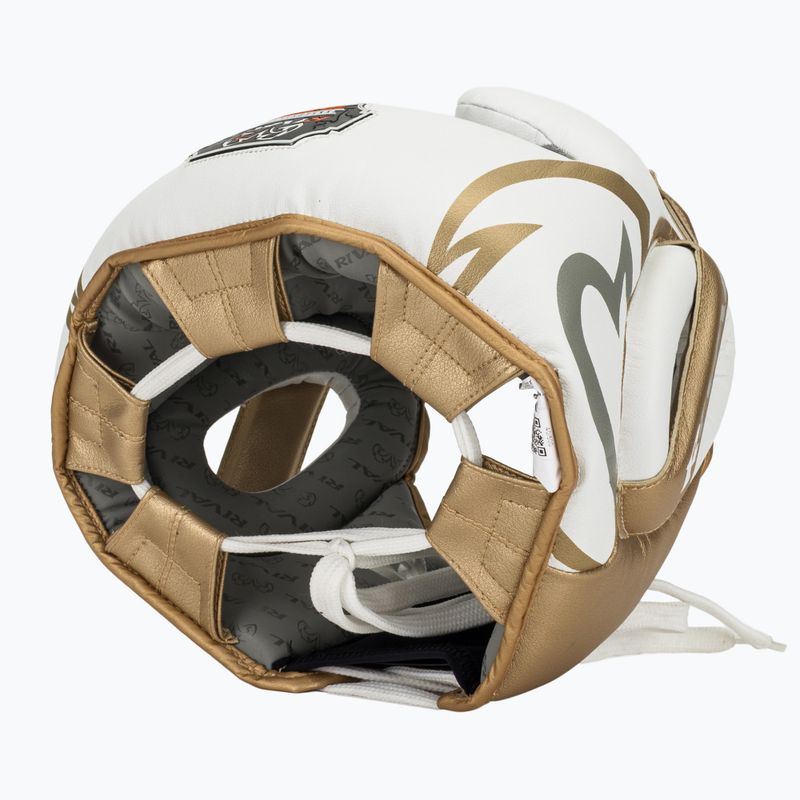 Боксьорска каска Rival RHG100 Professional Headgear white/gold 6