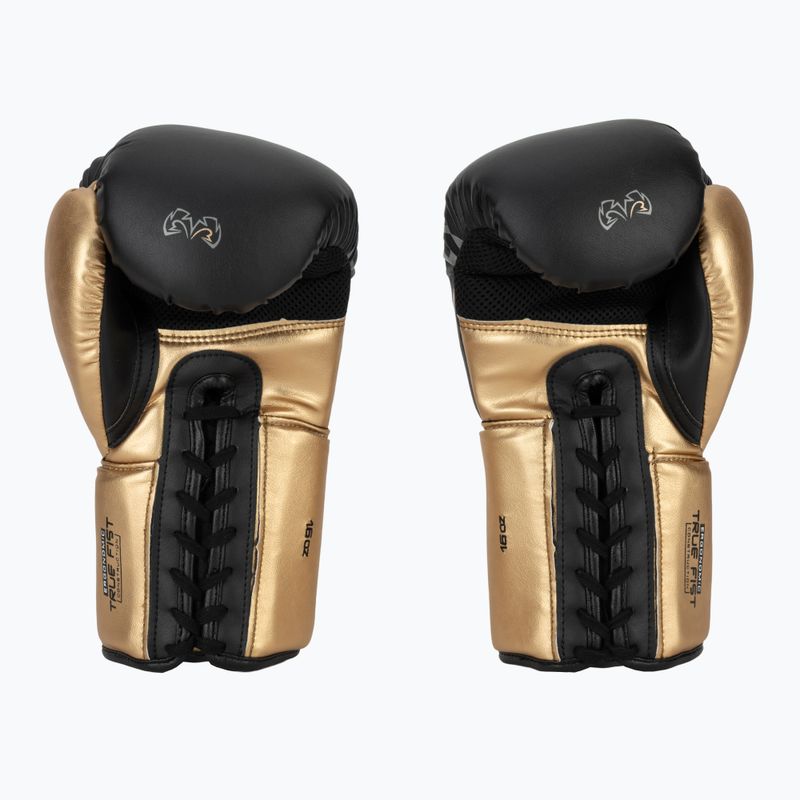 Rival RS100 Professional черни/златни боксови ръкавици 3
