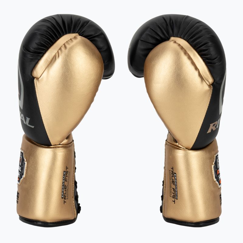 Rival RS100 Professional черни/златни боксови ръкавици 4
