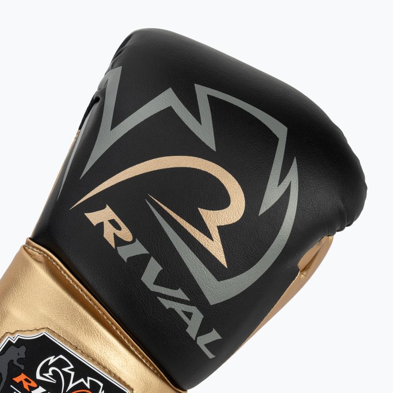 Rival RS100 Professional черни/златни боксови ръкавици 5