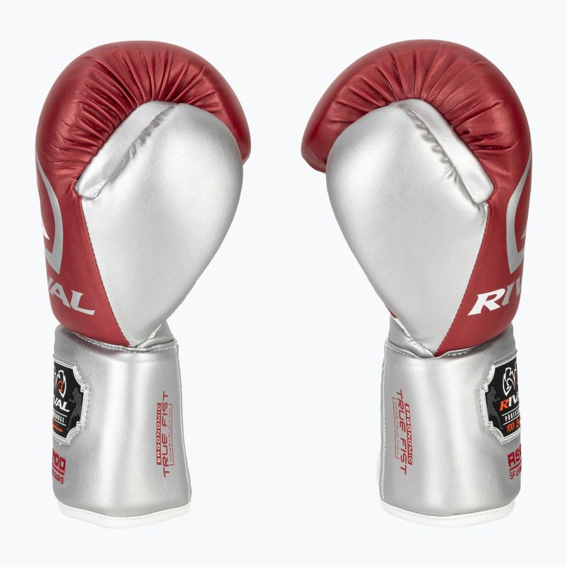 Боксьорски ръкавици Rival RS100 Professional red/silver 4
