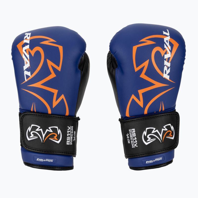 Сини боксови ръкавици Rival RS11V Evolution 2