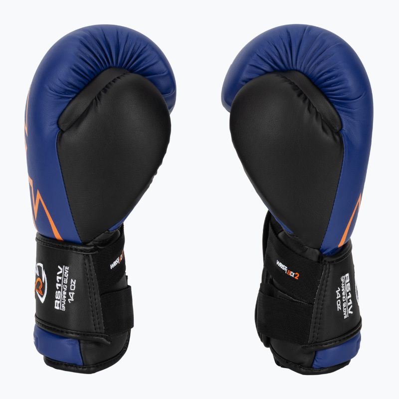 Сини боксови ръкавици Rival RS11V Evolution 4