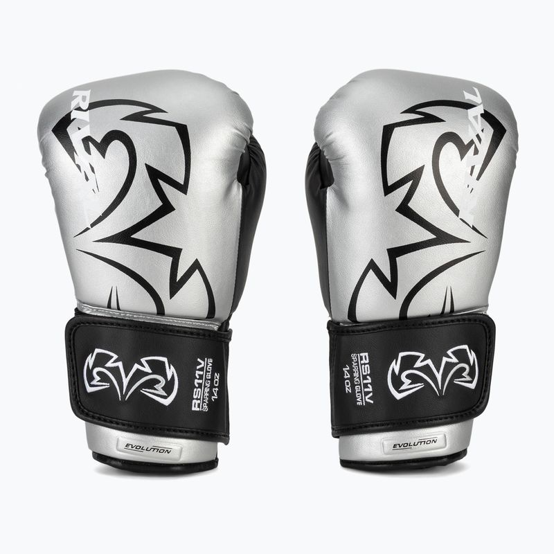 Сребърни боксови ръкавици Rival RS11V Evolution 2