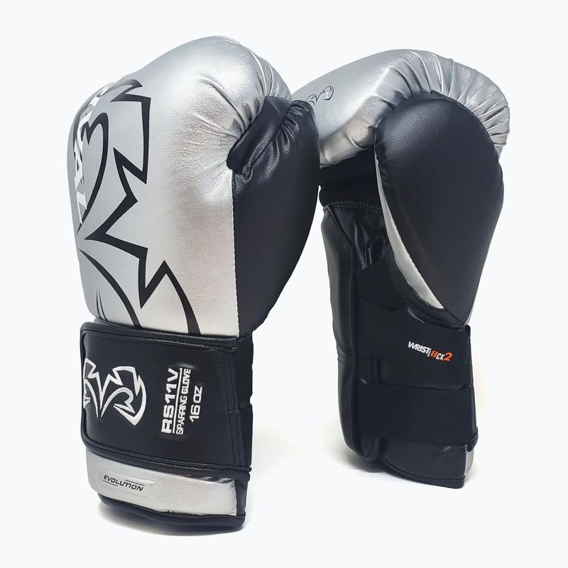 Сребърни боксови ръкавици Rival RS11V Evolution 2