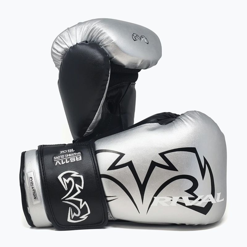 Сребърни боксови ръкавици Rival RS11V Evolution 3