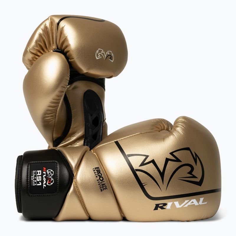 Боксови ръкавици Rival RS1 Ultra Sparring 2.0 gold 3