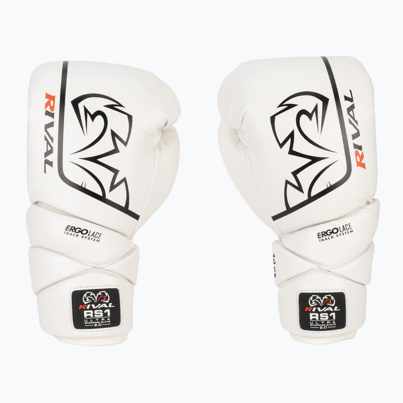 Боксови ръкавици Rival RS1 Ultra Sparring 2.0 white 2