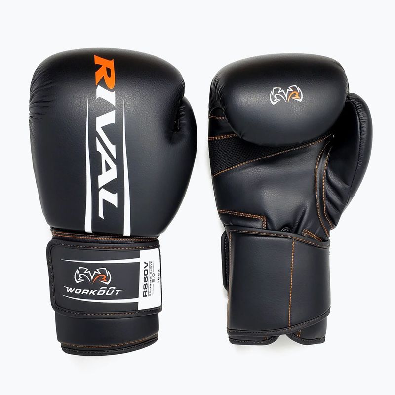 Боксови ръкавици Rival RS60V Workout Sparring Gloves 2.0 black