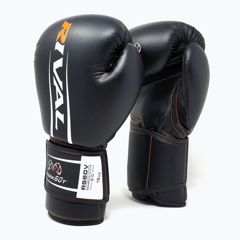Боксови ръкавици Rival RS60V Workout Sparring Gloves 2.0 black 2