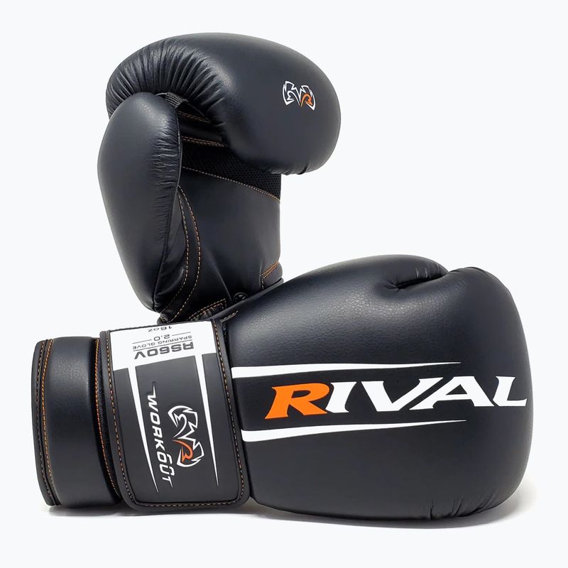 Боксови ръкавици Rival RS60V Workout Sparring Gloves 2.0 black 3