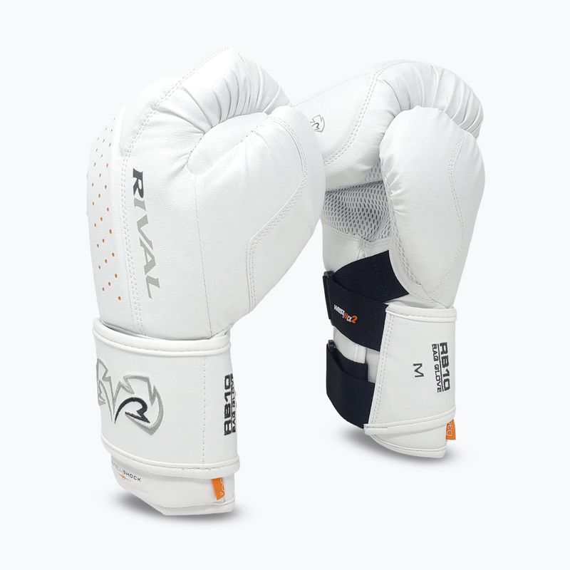 Rival RB10 Intelli-Shock Bag бели боксови ръкавици 2
