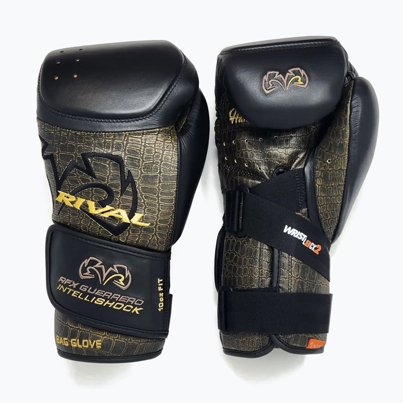 Боксови ръкавици Rival RFX-Guerrero Intelli-Shock Bag Croc Skin Edition black/black