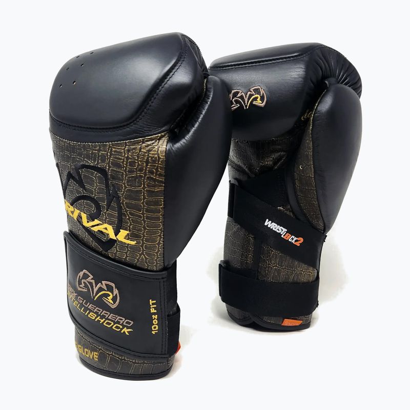Боксови ръкавици Rival RFX-Guerrero Intelli-Shock Bag Croc Skin Edition black/black 2