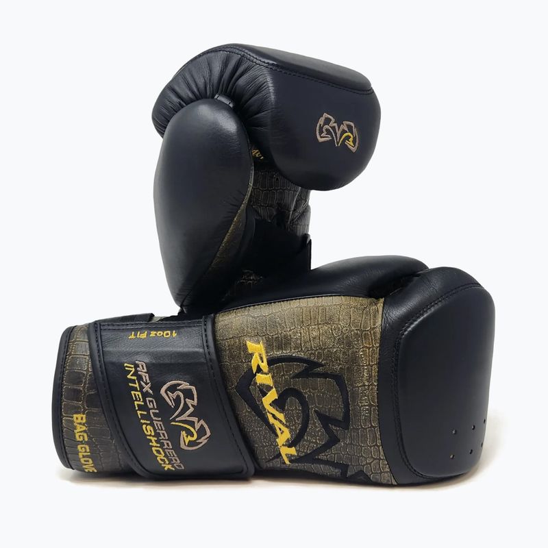 Боксови ръкавици Rival RFX-Guerrero Intelli-Shock Bag Croc Skin Edition black/black 3