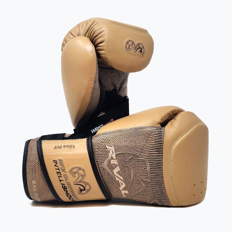 Боксови ръкавици Rival RFX-Guerrero Intelli-Shock Bag Snake Skin Edition beige 3