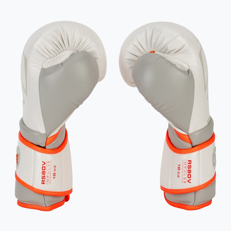 Боксови ръкавици Rival Impulse Sparring Gloves Gants white/orange 4
